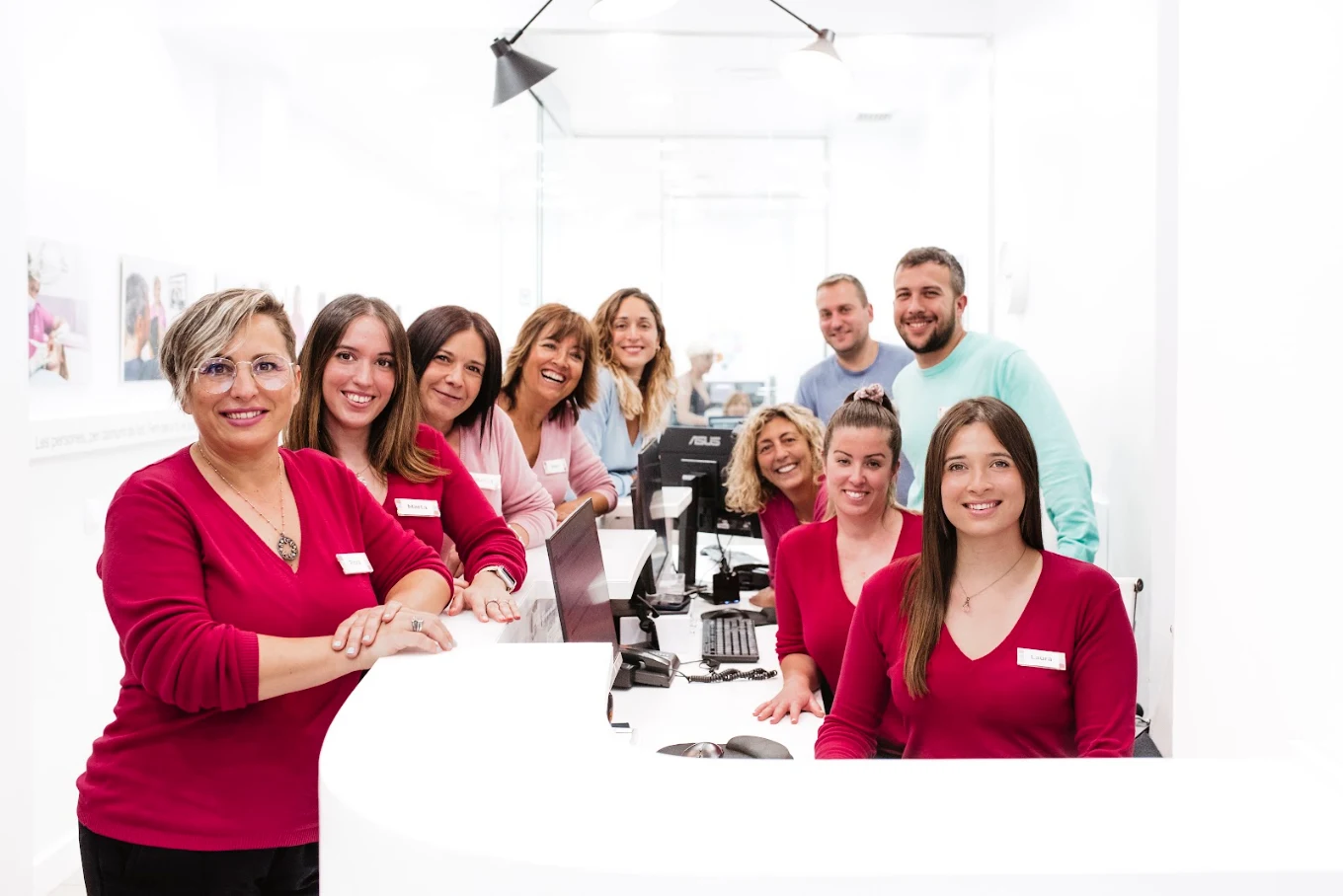 L'equip de recepció